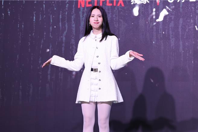 李沐出席Netflix影集《谁是被害者：第2季》上线记者会。（陈俊吉摄）