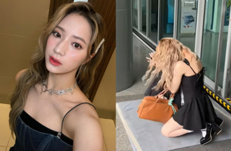 歐陽娣娣「慘摔」超糗畫面曝光 雙手掩面跪地自嘲：拜個早年