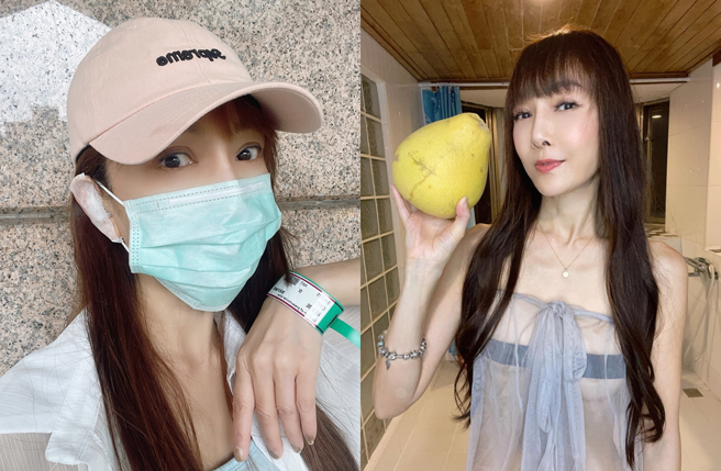 胡文英左耳发炎。（图／翻摄自paulina550308 IG）