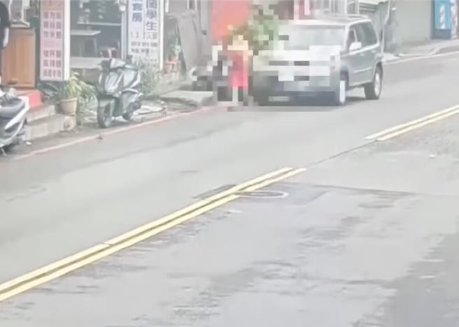 85岁何姓驾驶从后方撞死行人，检方依过失致死罪起诉。（翻摄画面）