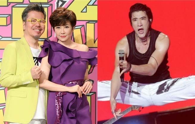 黄国伦（左图左）、寇乃馨今感嘆王力宏请辞金曲奖。（图／三立提供、翻摄自王力宏IG）