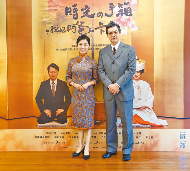 方文琳（左）、伊正相识多年，首度在舞台剧配对演夫妻。（陈信翰摄）