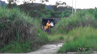 裝潢垃圾棄置轉運站草叢　基市環警聯手送檢偵辦