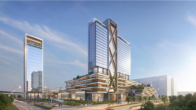 第一大国际开发公司将携手凯宾斯基饭店集团打造「国际五星奢华酒店」，规画共312间客房与上千个停车位。（第一大国际开发公司提供／朱世凯台北传真）