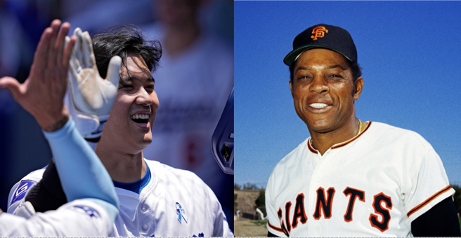 一项神鬼纪录只有大谷与威利梅斯能办到。（合成图／美联社）