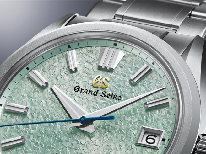 以严美溪谷为发想灵感，宛如河谷色彩的美景成功留在Grand Seiko面盘上。（Grand Seiko提供／黄唯淯台北传真）