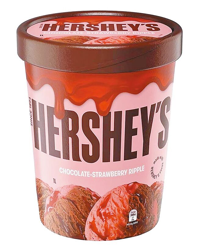家樂福獨家澳洲Hershey’s冰淇淋巧克力草莓，特價299元。（家樂福提供）