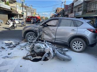 桃園汽車鬼之迴轉！機車撞上起火燃燒騎士慘死