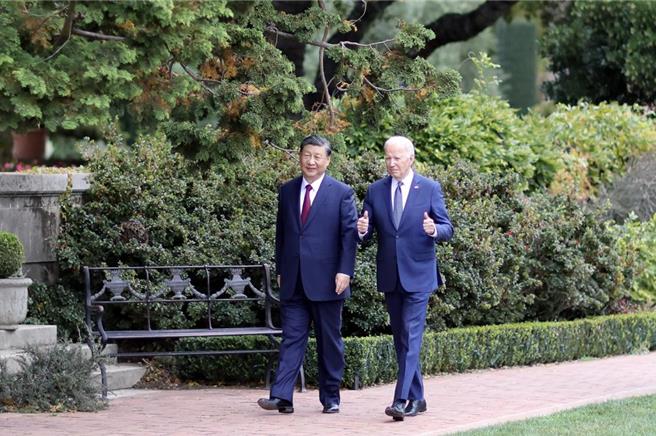 中国国家主席习近平2023年11月在旧金山，与美国总统拜登举行会晤。中美共同打击毒品问题也是两人关切重点。（摘自中新社）