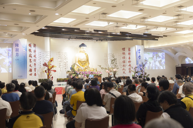 現場及線上同步聆聽1089人次，總觸擊人數超過6,022人受益。(圖/佛光山惠中寺提供)