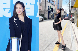 侯佩岑穿連身裙僅遮到屁屁 下衣失蹤秀招牌長腿美炸