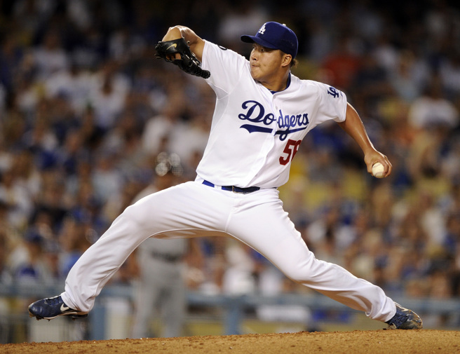 郭泓志曾效力豪门球队道奇。（图／美联社）