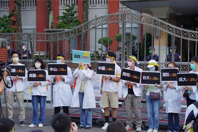 台湾基层牙医师协会暨本土小牙医联盟质疑，卫福部「优化偏乡医疗精进计画」是为波波牙医量身订做的后门。若无法沟通，不排除酝酿再度走上街头。（本土小牙医联盟提供／林周义台北传真）