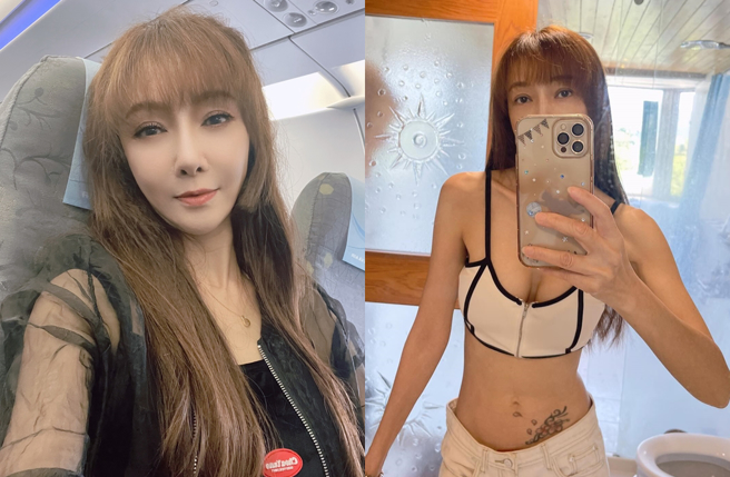 美魔女胡文英自曝因耳洞打太多发炎，导致疤痕增生，为了美观开刀切除。（图／翻摄自paulina550308 IG）