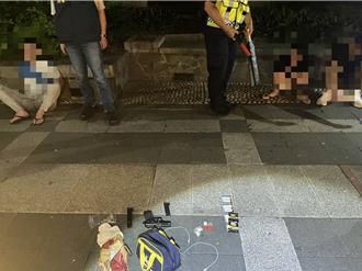 新竹3男遊台南被臨檢 硬硬的！竟把手槍藏褲檔慘了