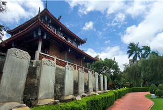 赤嵌樓園區7月休園2天 修復海神廟將放防護板擋9座御賜碑