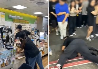 付錢了嗎？醉男不爽想打店員　外籍正義帥哥幫忙勸架