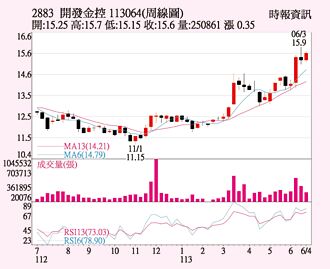 開發金 待量向上續攻
