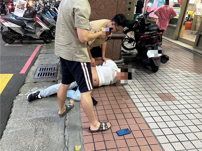 监控手郑男落网。（三重警分局／张铠乙新北传真）