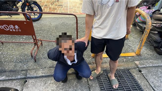 车手何男落网。（三重警分局／张铠乙新北传真）