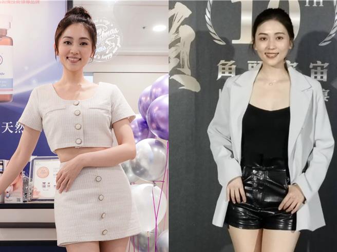 瑭鈺之前一直覺得自己腿粗（右圖），最近終於重拾自信。（亞凰國際娛樂、金芝妍提供）