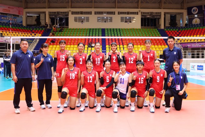 中華隊拿下亞洲U18女排賽季軍。(中華排協提供)