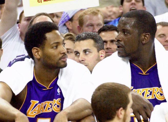 2001年的欧瑞(左)与欧尼尔。（美联社资料照）