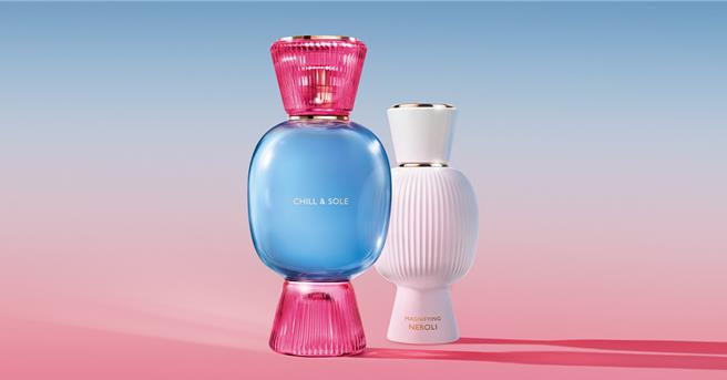 BVLGARI全新ALLEGRA Chill ＆ Sole淡香精。（BVLGARI提供／黃唯淯台北傳真）