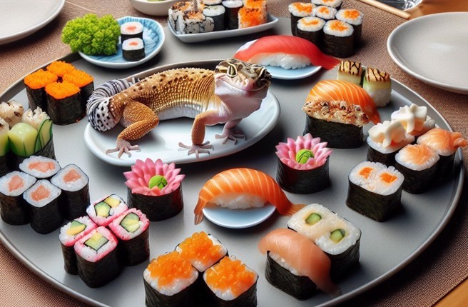 元智大學女大生將寵物守宮放在醬料盤上拍照，引發網友撻伐。（示意圖、與本案無關／AI生成）