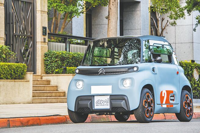 CITROEN AMI外觀造型相當可愛，吸睛度滿百。（陳大任攝）