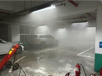 竹科大廠晶元光電火警    地下轎車自燃上千員工急疏散