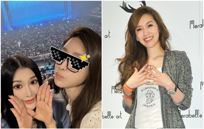 錢帥君最近和吳玟萱看歌神張學友的演唱會。（圖／吳玟萱臉書、中時資料照）