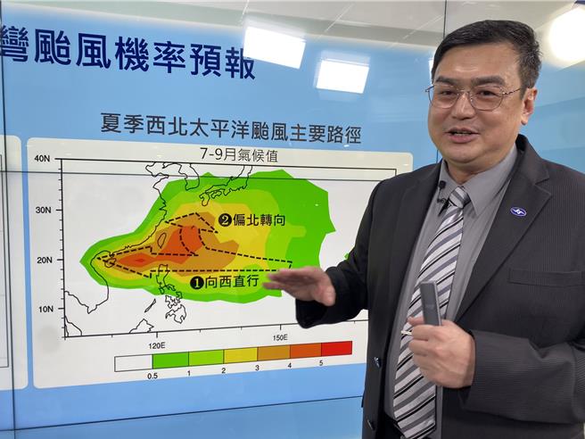 中央气象署预报中心主任陈怡良。（陈佑诚摄）