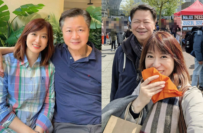 周玉琴和赖岳谦2022年闪婚，引来粉丝祝福。（图／翻摄自周玉琴脸书）