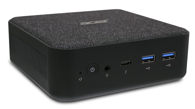 宏碁AI迷你电脑Acer RevoBox，最多可外接3萤幕，2万1900元。（Acer提供／古明弘台北传真）