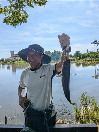 羅東林業文化園區外來魚種移除活動 最大尾長達61公分