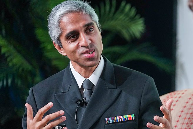 美國醫務總監莫西（Vivek Murthy）。(圖/美聯社)