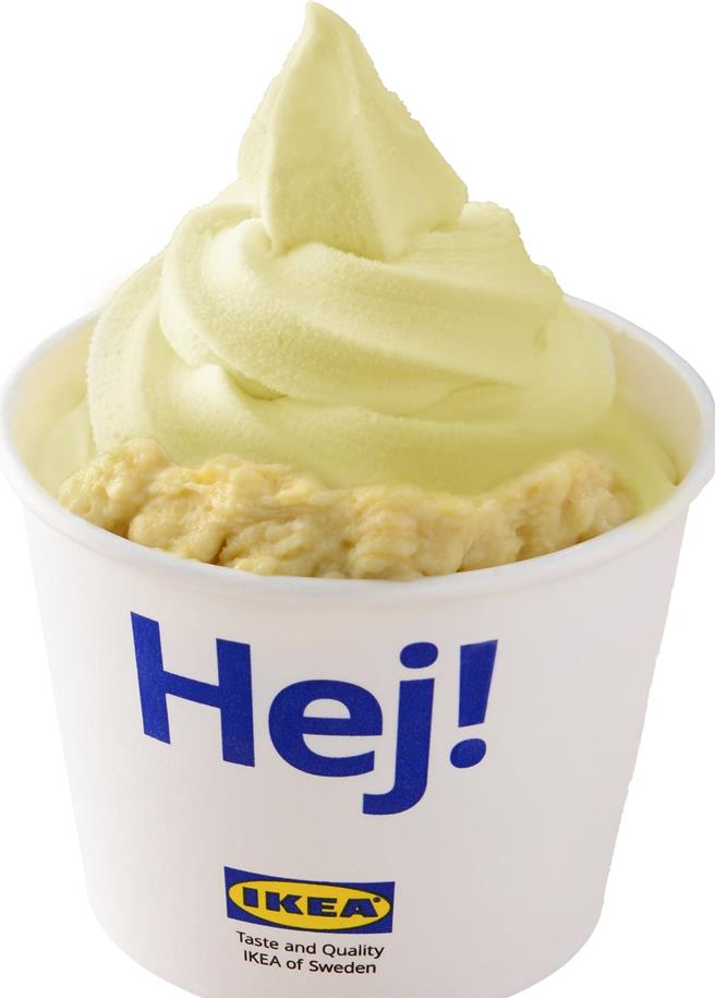 3种口味的榴槤霜淇淋，45元～85元。（IKEA提供／古明弘台北传真）