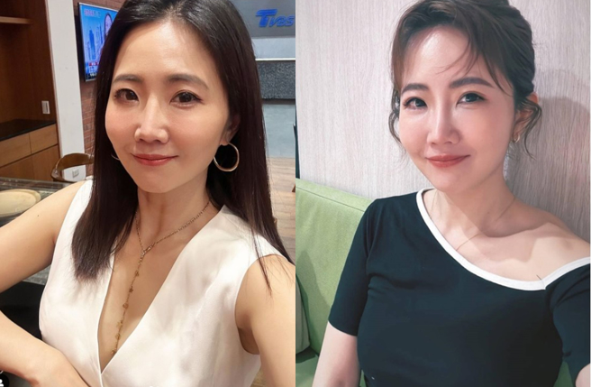 谢忻穿米可白洋装背面拉链拉不起来。（图／IG@xiexin1127）