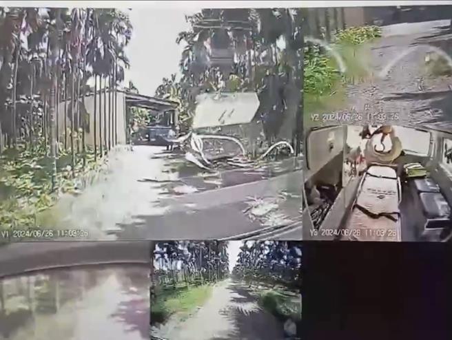 屏東縣26日高溫亮紅色燈號，萬巒鄉6旬農民疑似中暑昏倒。（屏東消防局提供／謝佳潾屏東傳真）