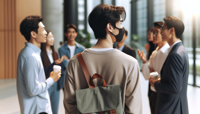 女子發現，公司的資深同事很喜歡說「蛤」，且表情凶惡。（圖／示意圖，AI生成圖）