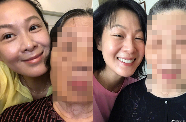 劉若英先前常曬和祖母合影。（圖／翻攝自劉若英微博）