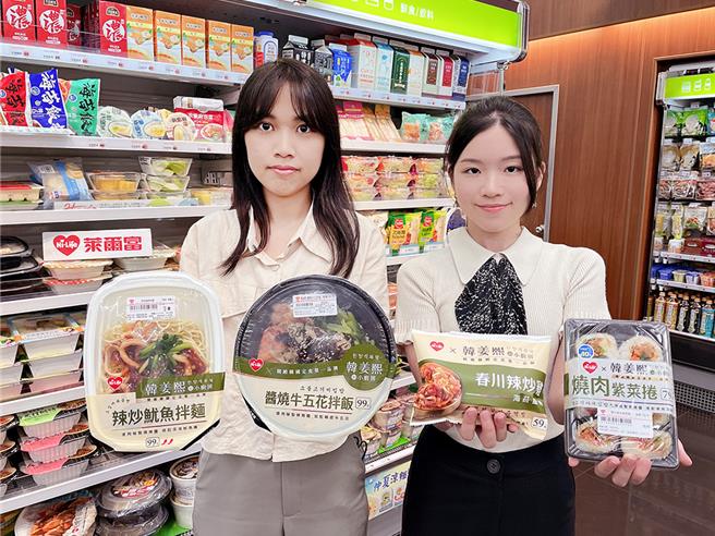 莱尔富携手「韩姜熙的小厨房」推出4款联名新品，搭指定商品享合购价省10元。（莱尔富提供／朱世凯台北传真）