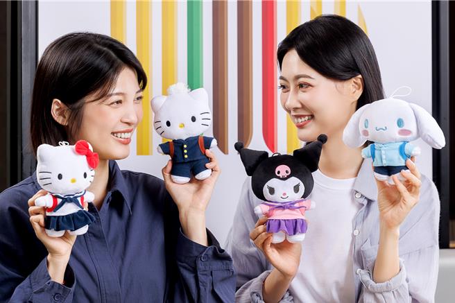 麥當勞攜手三麗鷗推出「戀愛麥語經典返校全收藏」掀起排隊人潮。（麥當勞提供／朱世凱台北傳真）