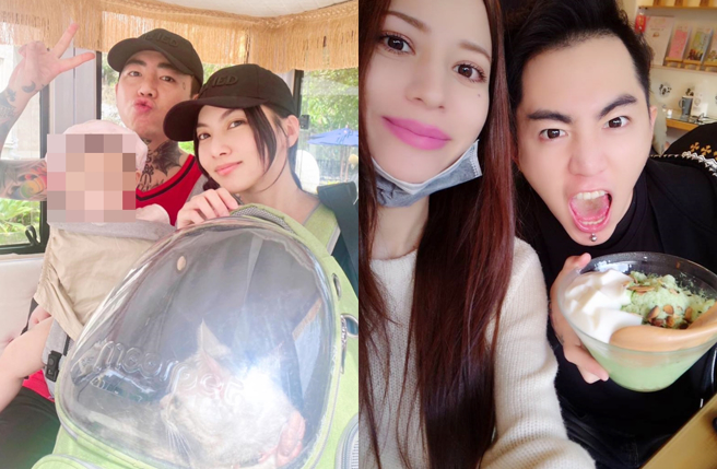謝和弦2020年與Keanna（右圖左）離婚又再婚的風波當時成為新聞話題。（圖／翻攝自謝和弦 R-chord (阿扣)、Keanna Taiyh臉書）