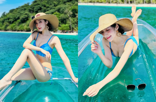 夏宇禾穿比基尼大秀好身材。（图／翻摄自夏宇禾脸书）