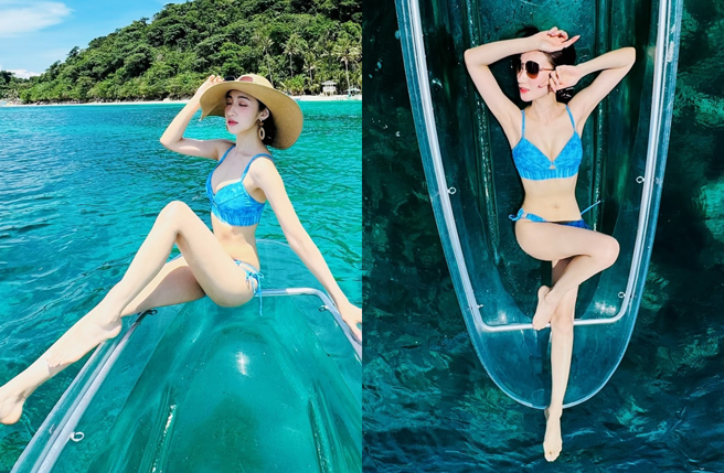 夏宇禾有E级火辣上围。（图／翻摄自夏宇禾脸书）