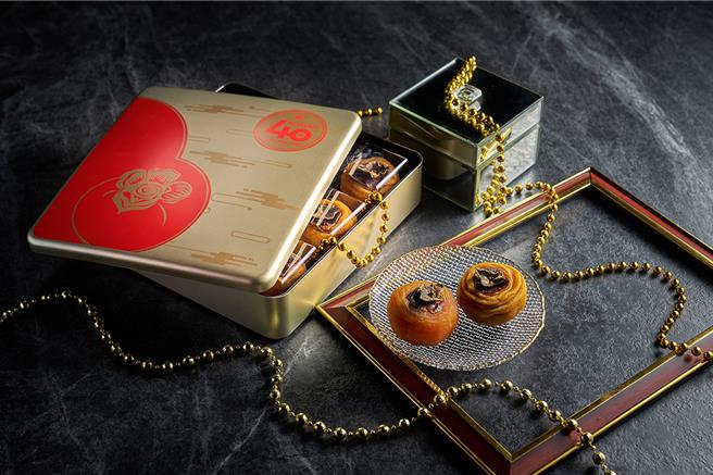 年年秒杀的喜柿礼盒是台北福华研发的创意月饼。（台北福华大饭店提供）