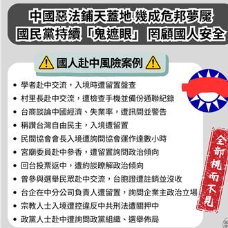 指陸國安法令鋪天蓋地 綠批藍「鬼遮眼」