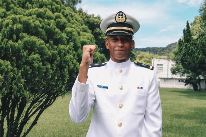 姚泰勒。（记者袁铭骏摄）